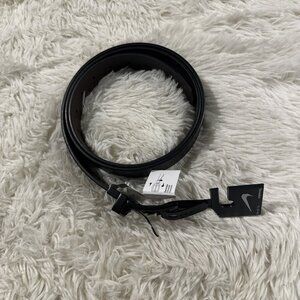 Nike Mens NEW reversible belt black brown vegan leather XL 42-44